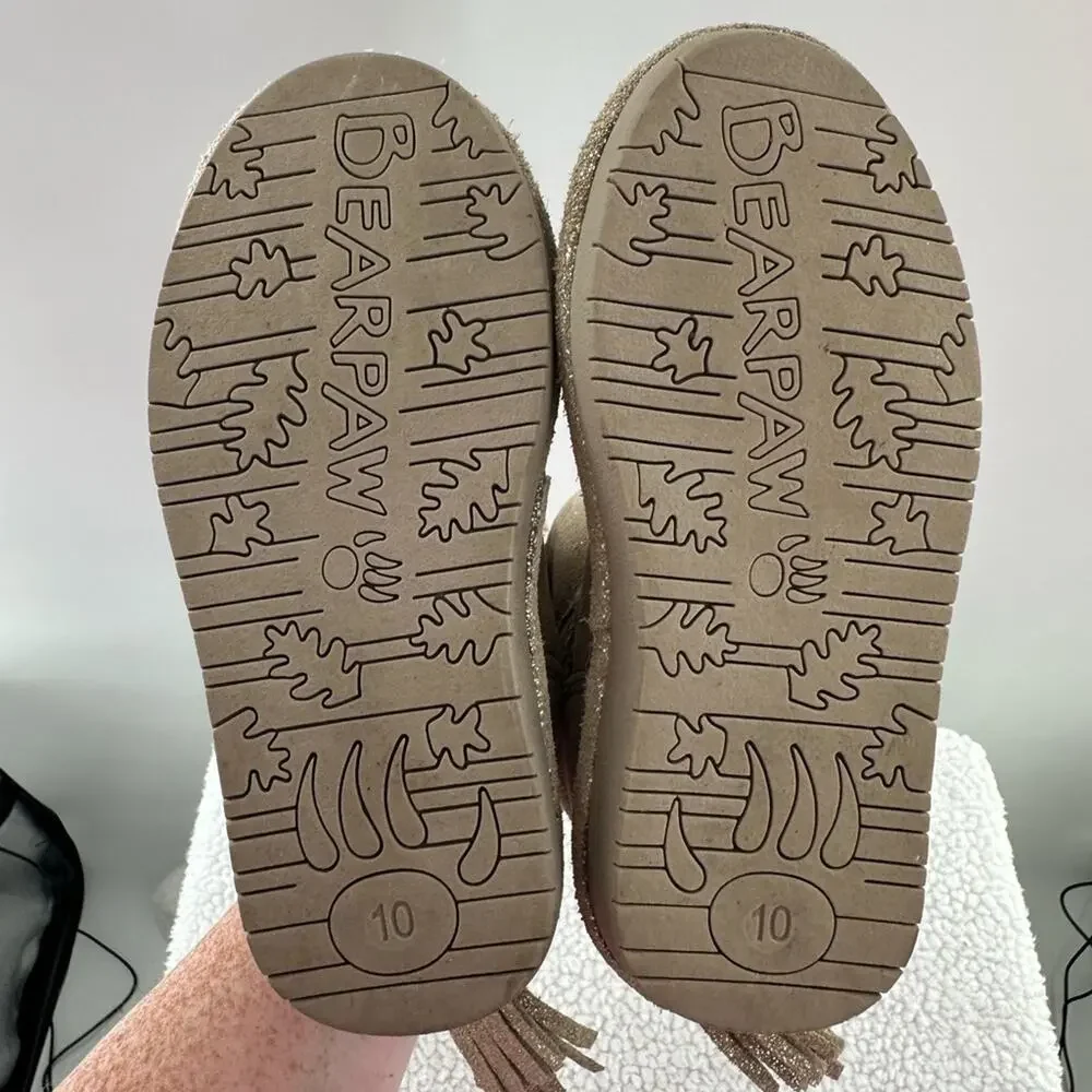 BearPaw gold glitter
